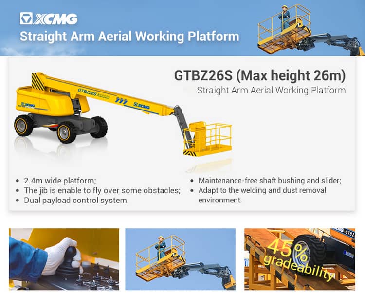 XCMG 26m Lifting Equipment GTBZ26S Telescopic Aerial Work Platform for sale